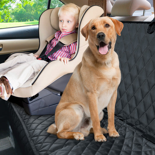 LIFTGO Waterproof Dog Car Seat Cover - Scratchproof Bench Cover for Back Seat, Universal Fit for Cars/Trucks/SUVs, Nonslip Pet Mat with Seat Protection, Machine Washable