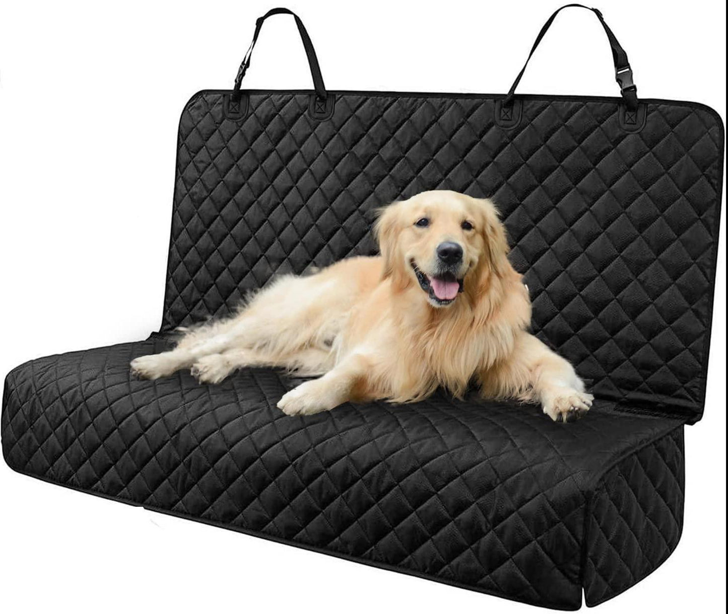 LIFTGO Waterproof Dog Car Seat Cover - Scratchproof Bench Cover for Back Seat, Universal Fit for Cars/Trucks/SUVs, Nonslip Pet Mat with Seat Protection, Machine Washable
