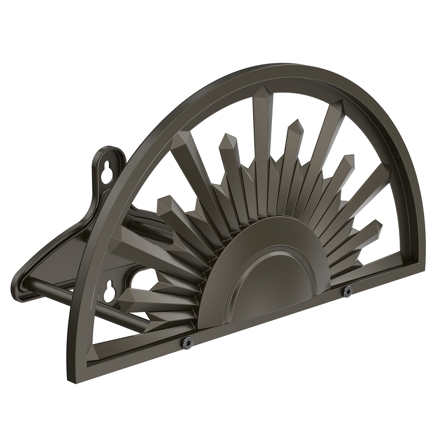 GOFORWILD Garden Hose Holder Heavy Duty Holds 125-Feet of 5/8-Inch Hose for Outside Yard Lawn Farm Made of Gauge Steel for Outside Yard, Bronze, Decorative Hose Butler Sturdy Water Hose Rack, Durable Wall Hose Hanger
