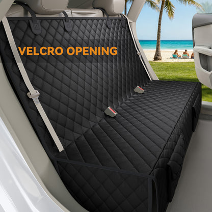PETICON Back Seat Cover for Dogs and Kids - Waterproof Non-Slip Car Seat Protector for Large SUVs & Trucks, Durable & Scratch-Resistant Pet Backseat Bench Cover, Easy to Clean