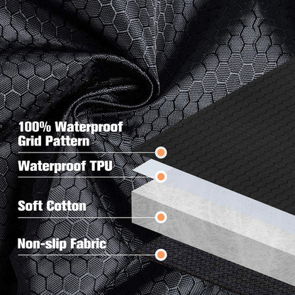 LIFTGO Dog Seat Cover for Cars - Waterproof & Scratchproof Dog Hammock Pet Car Seat Protector with Mesh Window, Universal Fit for Back Seat of Cars, SUV, Truck and Jeep