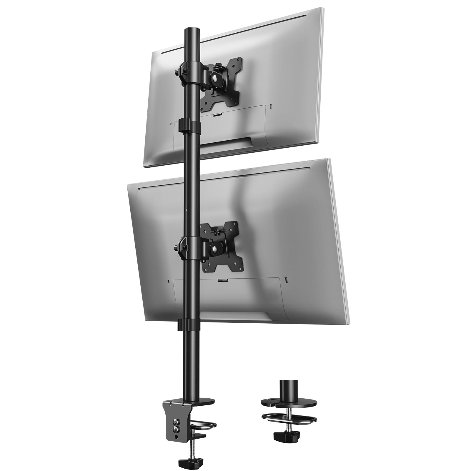 LIFTGO Vertical Dual Monitor Stand for 2 Max 32 inch Stack Screen Moni ...